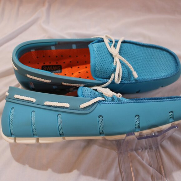 SWIMS Men\'s Braided Loafer Aqua NWB Size 7 main image 8